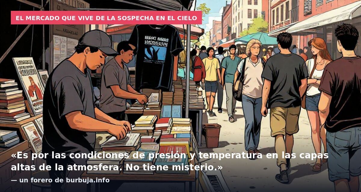 El mercado que vive de la sospecha en el cielo: «Es por las condiciones de presión y temperatura en las capas altas de la atmosfera. No tiene misterio.» — un forero de burbuja.info