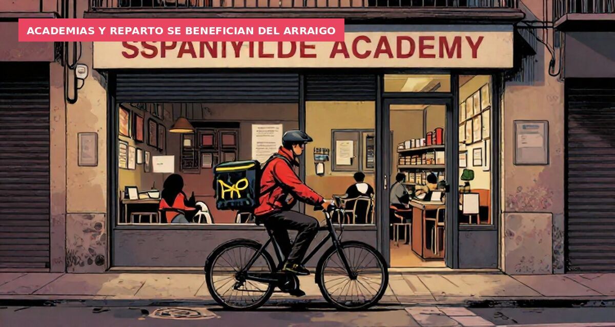 Academias y reparto se benefician del arraigo