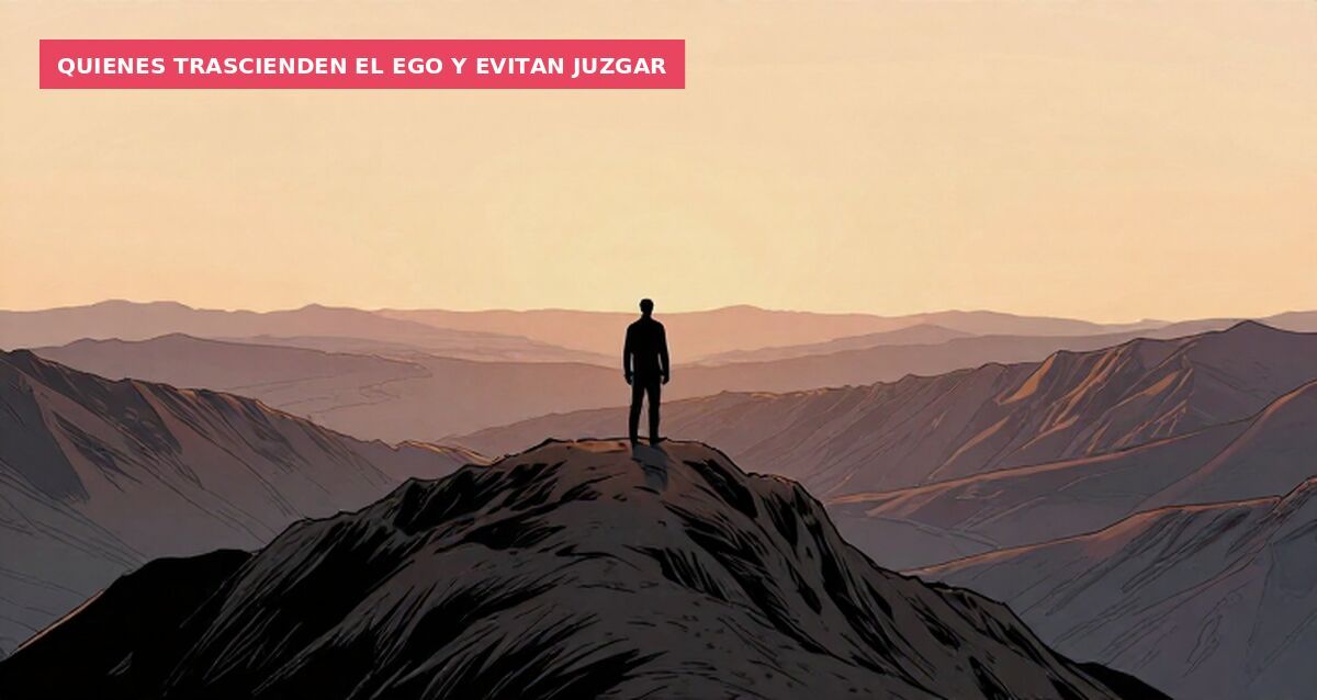 Quienes trascienden el ego y evitan juzgar