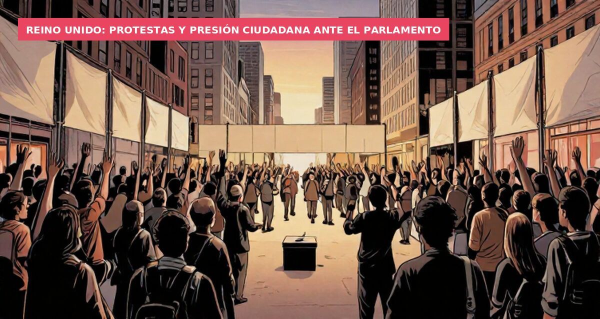 Reino Unido: protestas y presión ciudadana ante el Parlamento