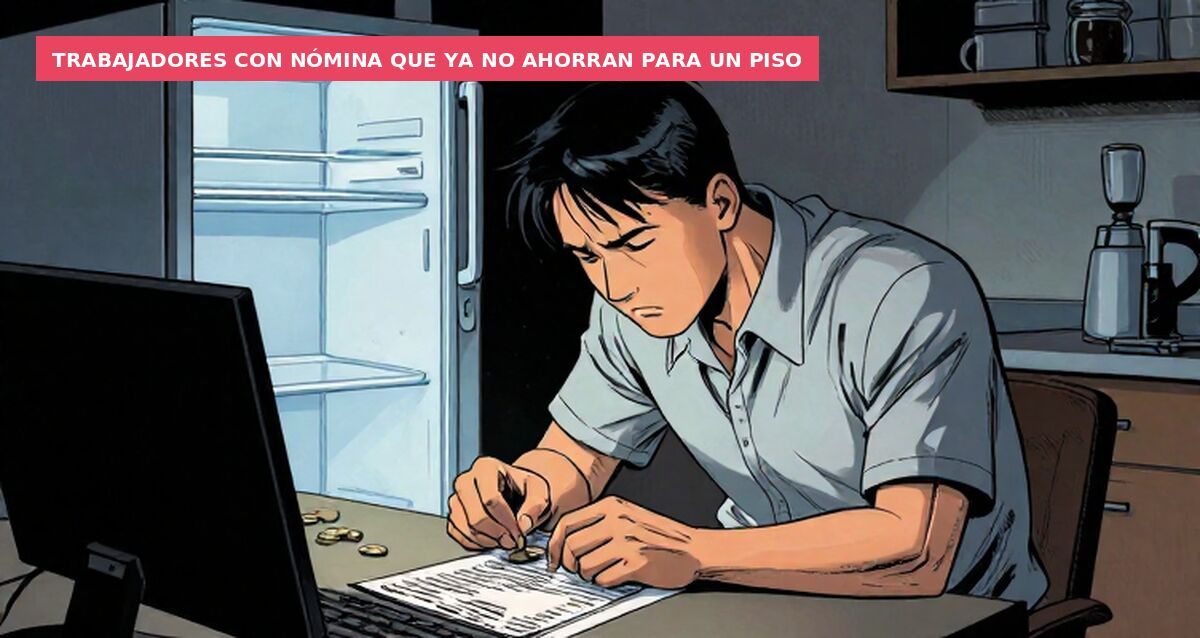 Trabajadores con nómina que ya no ahorran para un piso