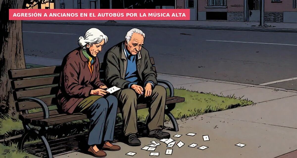 Agresión a ancianos en el autobús por la música alta