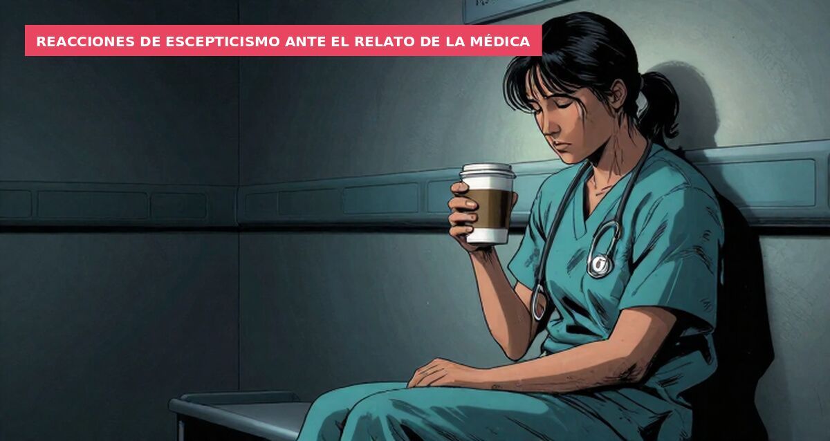 Reacciones de escepticismo ante el relato de la médica