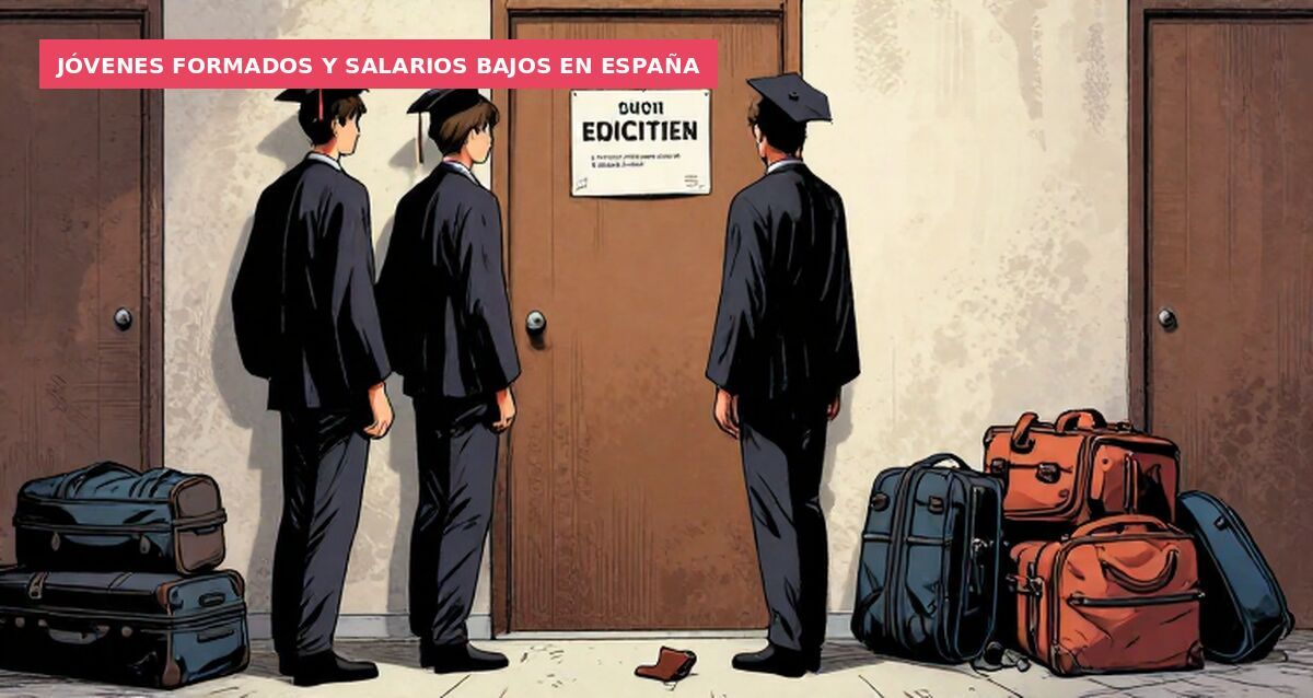 Jóvenes formados y salarios bajos en España