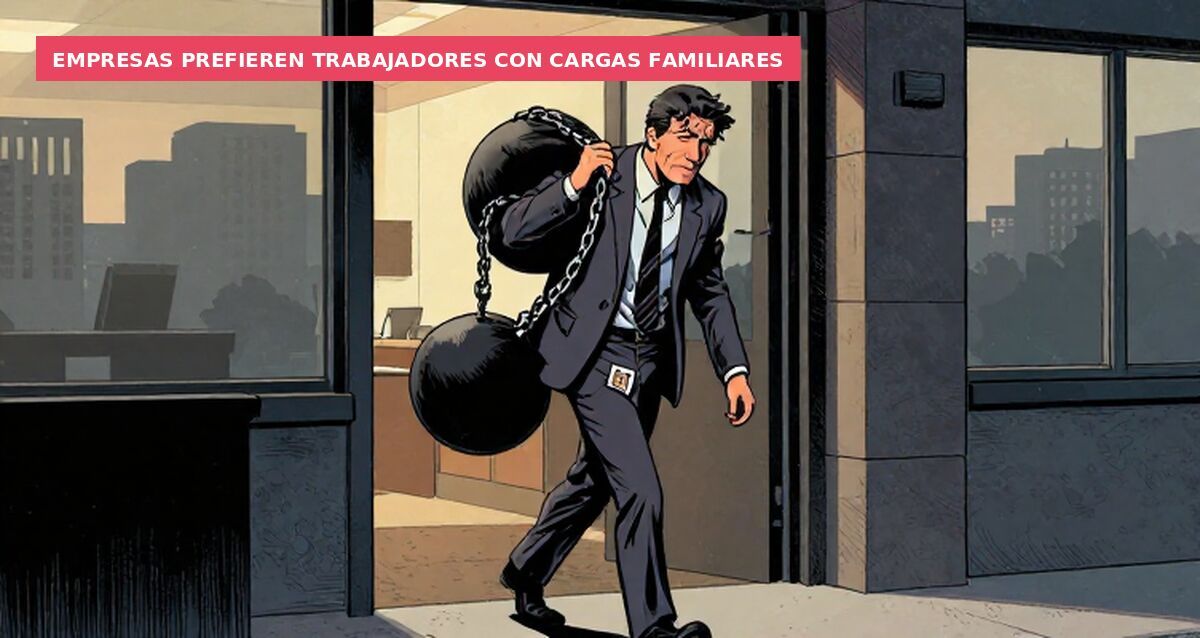 Empresas prefieren trabajadores con cargas familiares