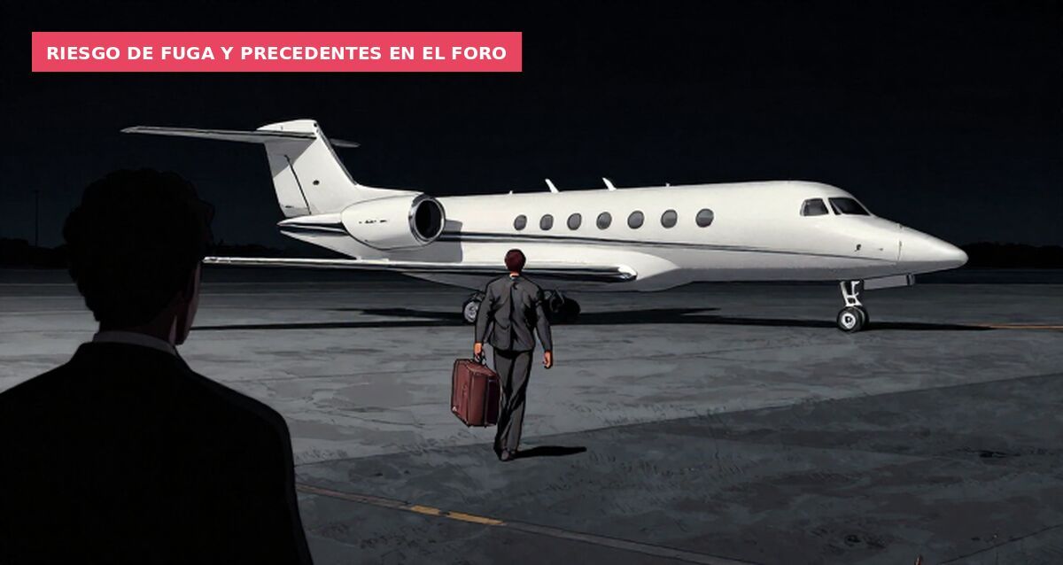 Riesgo de fuga y precedentes en el foro