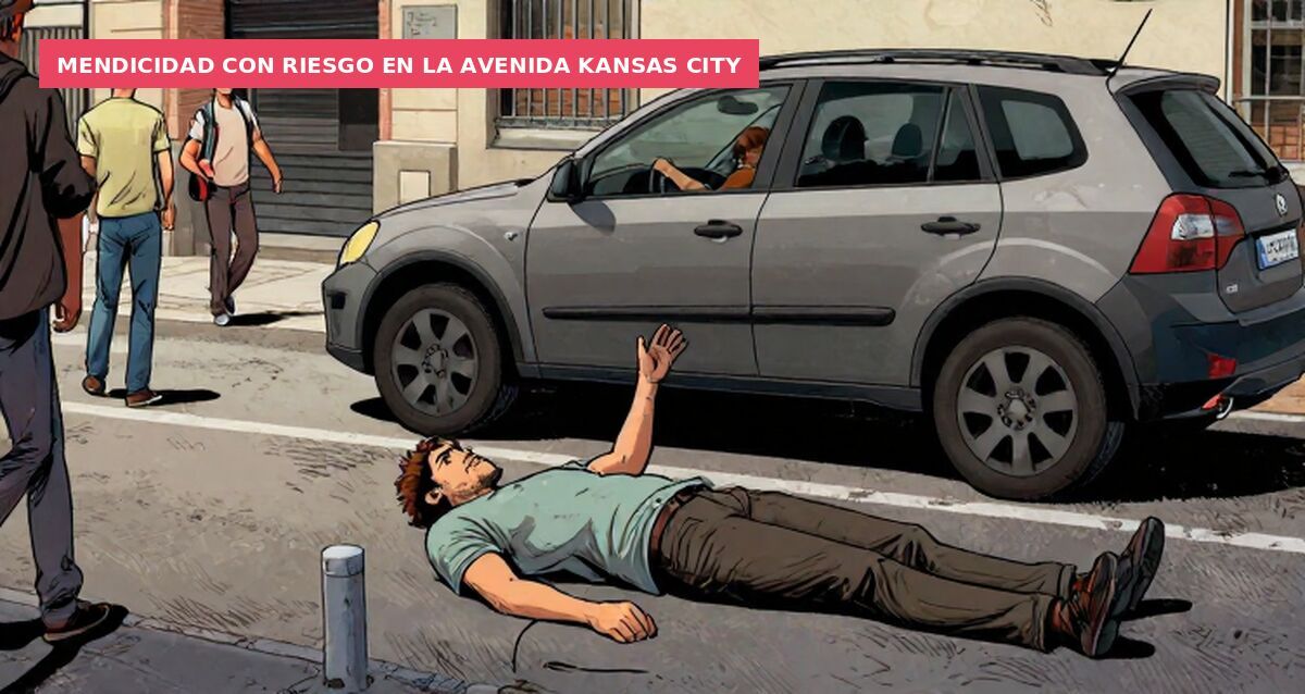 Mendicidad con riesgo en la Avenida Kansas City