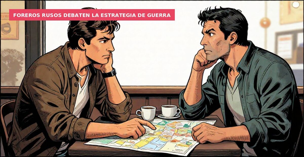 Foreros rusos debaten la estrategia de guerra