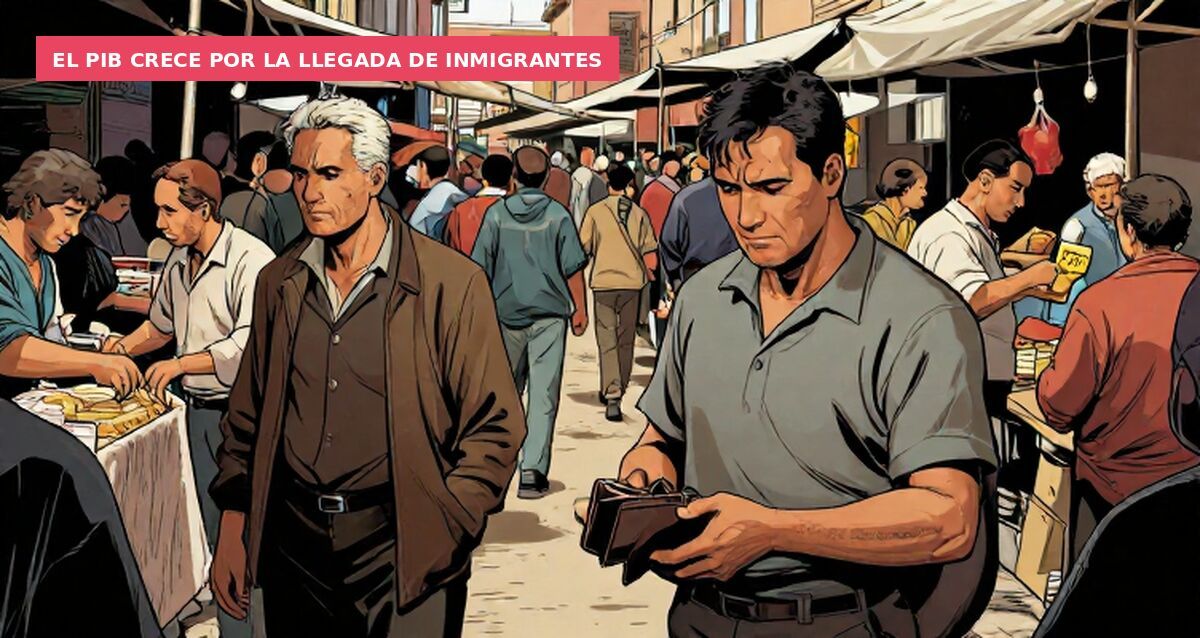 El PIB crece por la llegada de inmigrantes