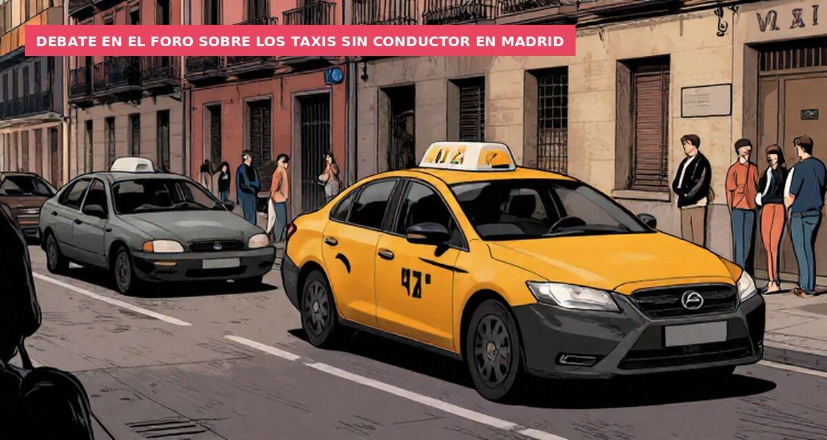Debate en el foro sobre los taxis sin conductor en Madrid