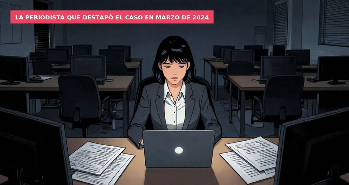 La periodista que destapó el caso en marzo de 2024
