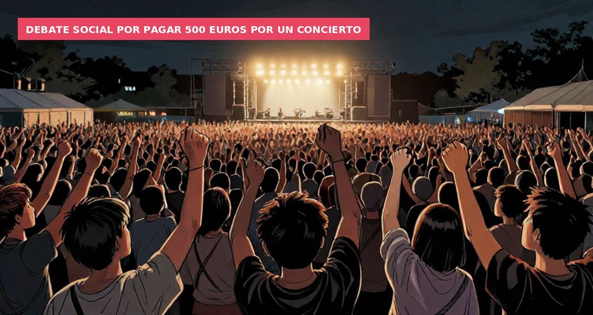 Debate social por pagar 500 euros por un concierto