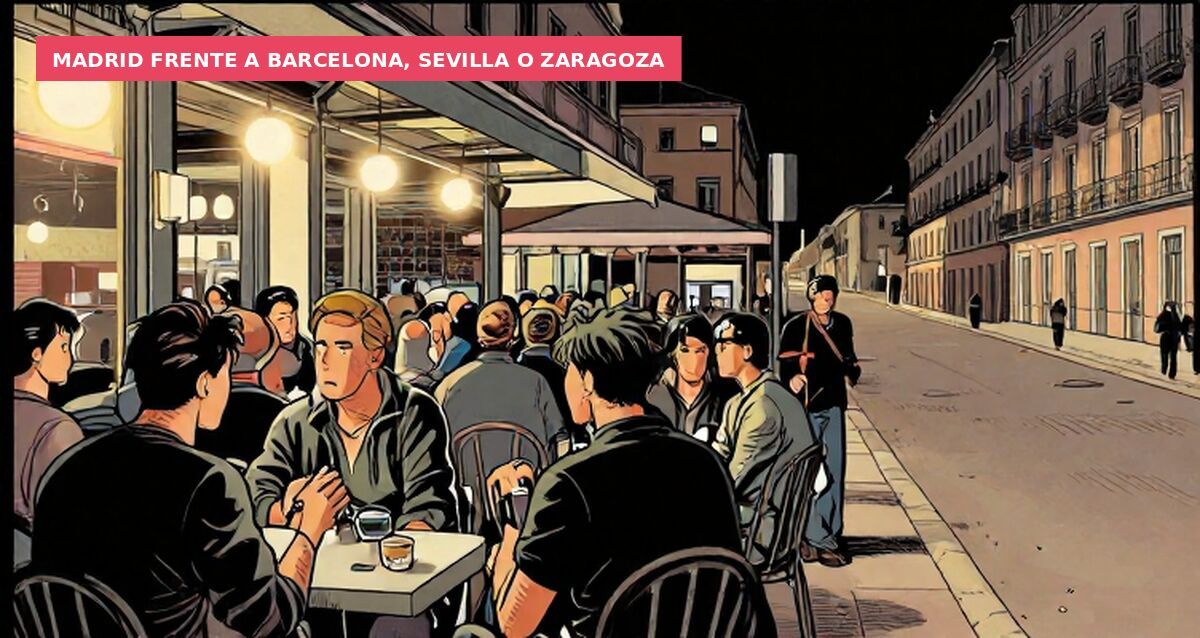 Madrid frente a Barcelona, Sevilla o Zaragoza