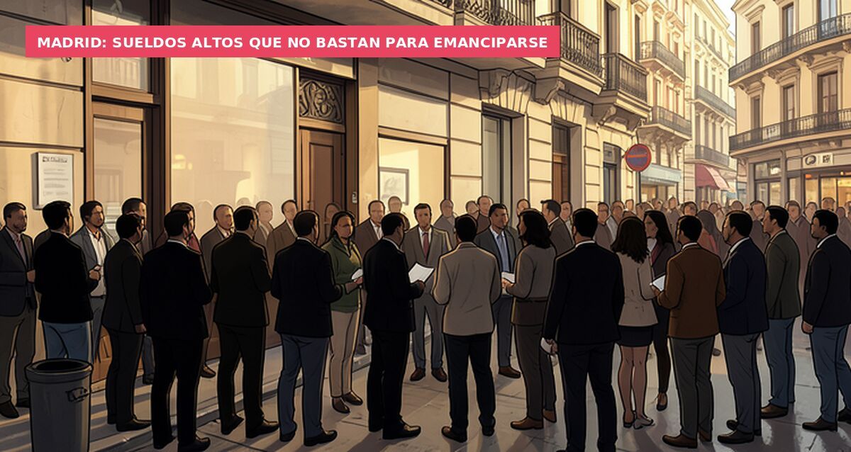 Madrid: sueldos altos que no bastan para emanciparse
