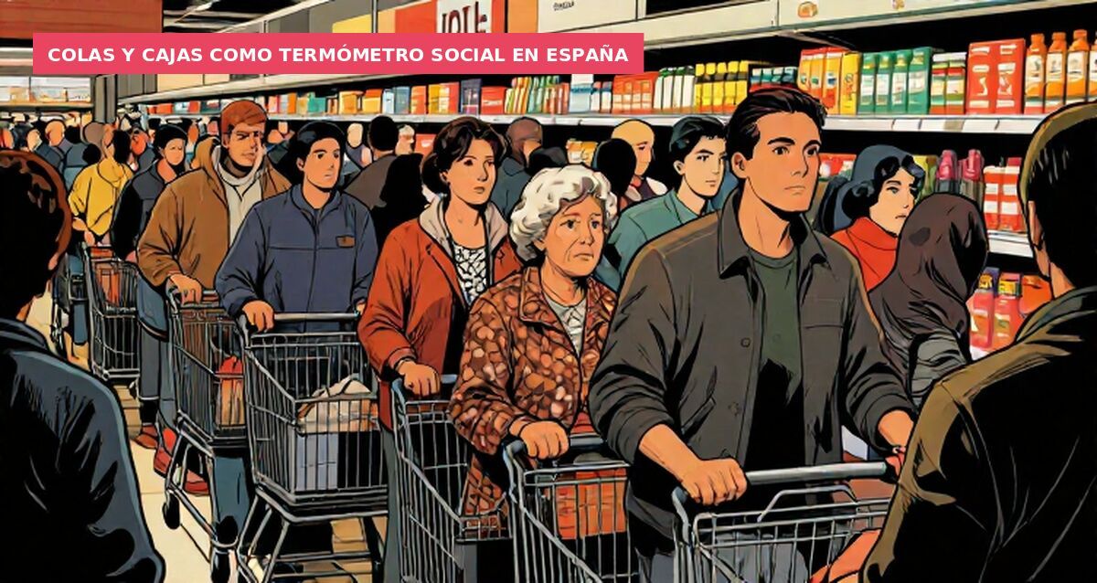 Colas y cajas como termómetro social en España