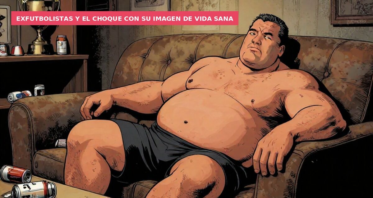 Exfutbolistas y el choque con su imagen de vida sana