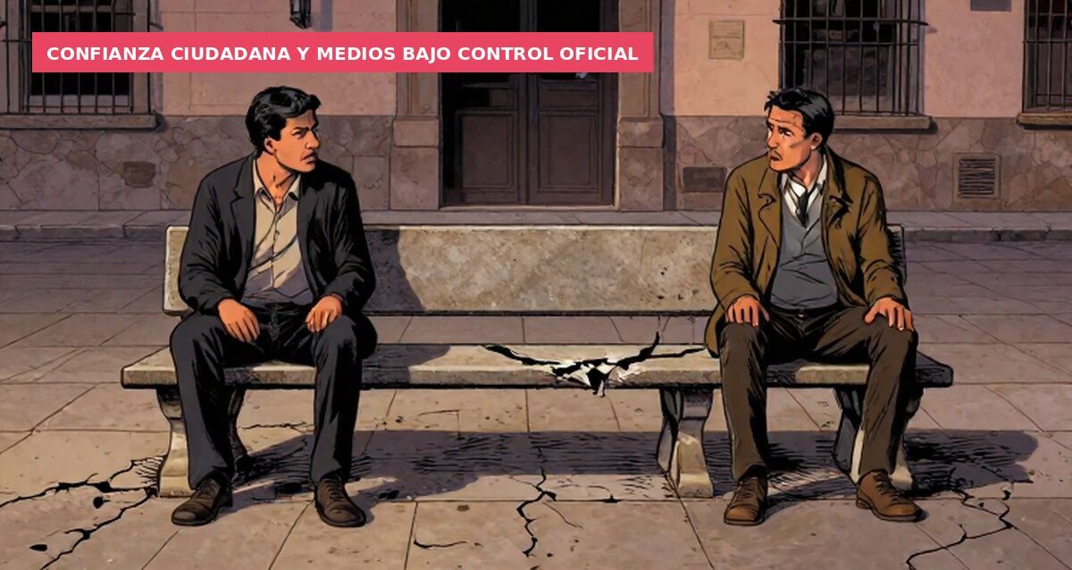 Confianza ciudadana y medios bajo control oficial