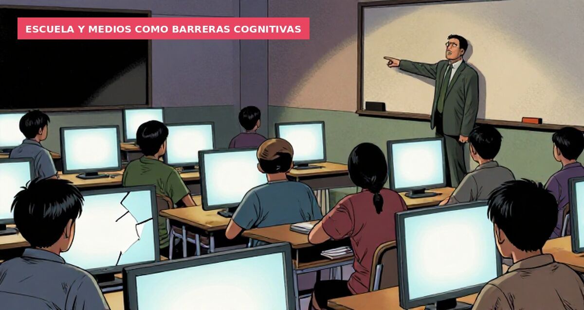 Escuela y medios como barreras cognitivas