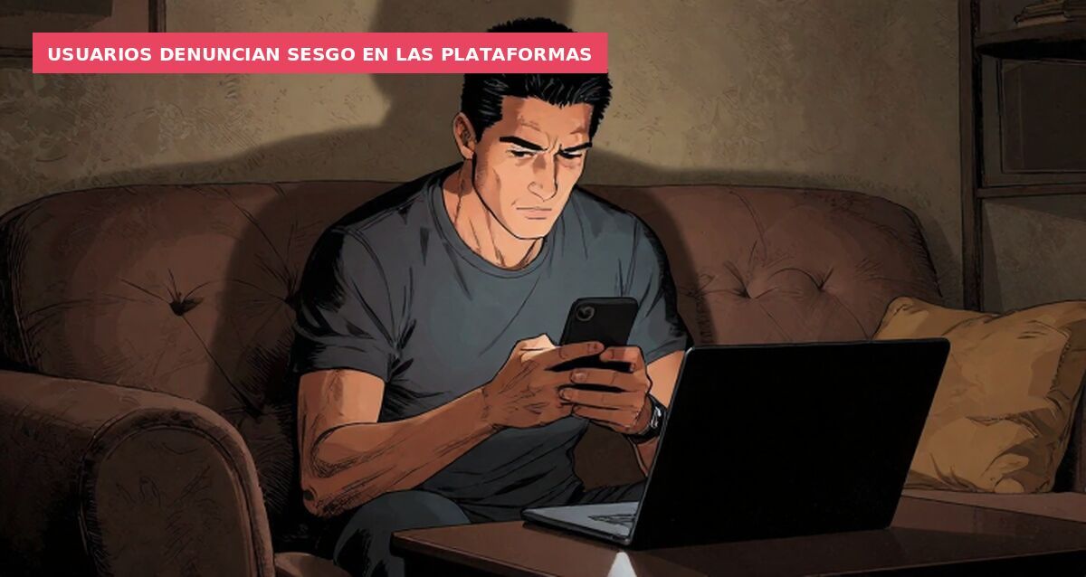 Usuarios denuncian sesgo en las plataformas