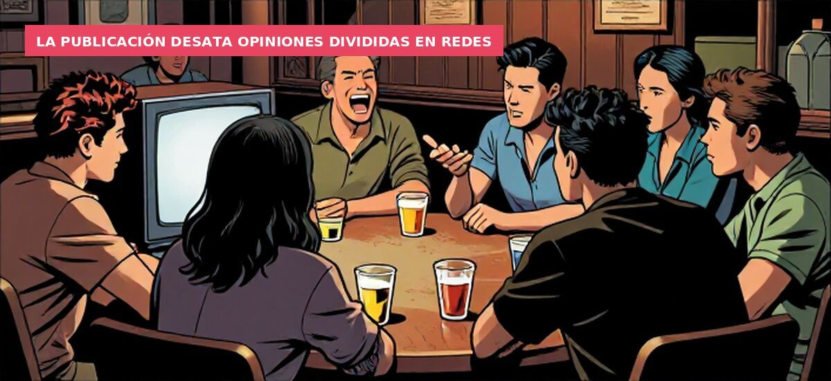 La publicación desata opiniones divididas en redes