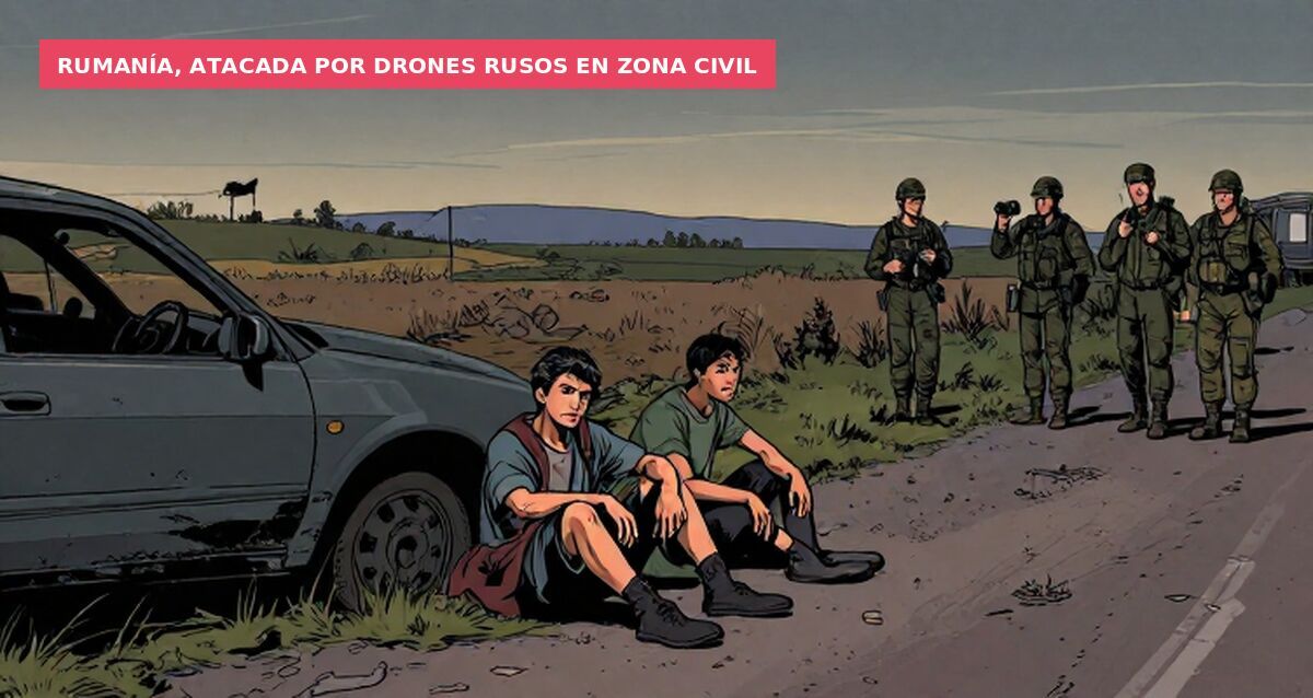 Rumanía, atacada por drones rusos en zona civil