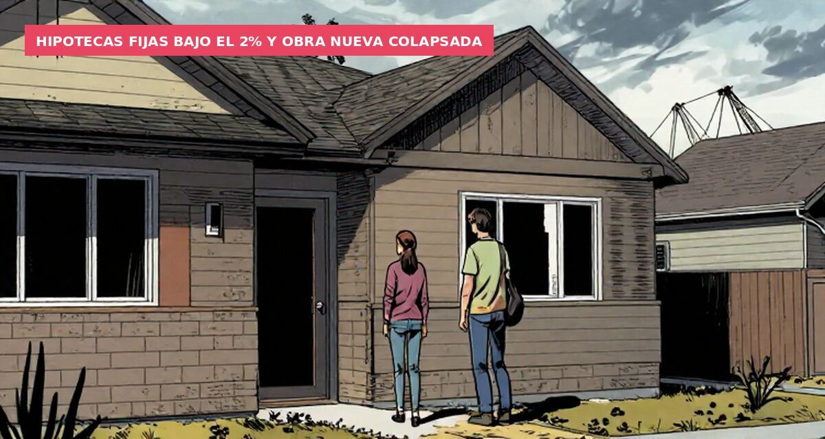 Hipotecas fijas bajo el 2% y obra nueva colapsada