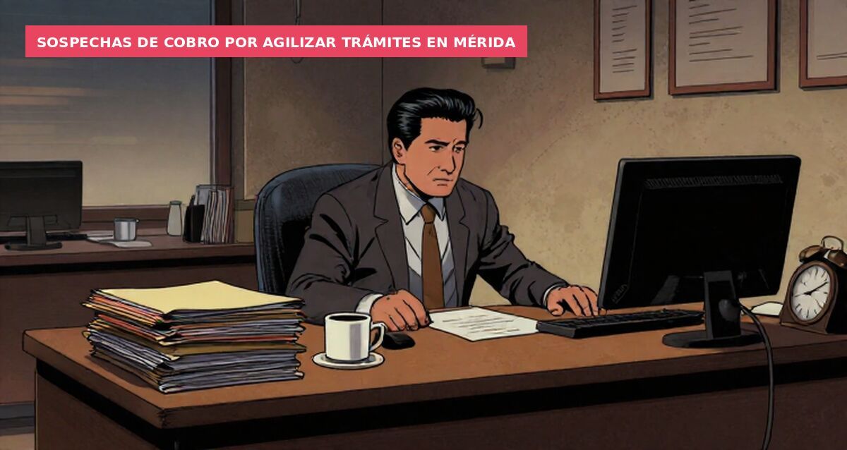 Sospechas de cobro por agilizar trámites en Mérida