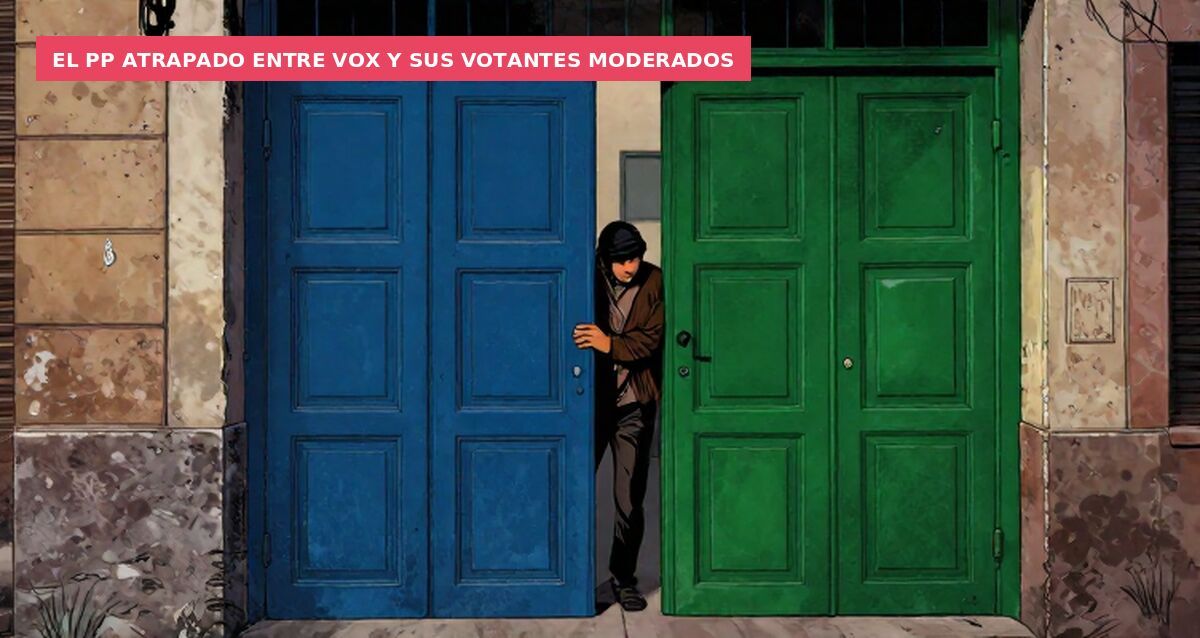 El PP atrapado entre Vox y sus votantes moderados