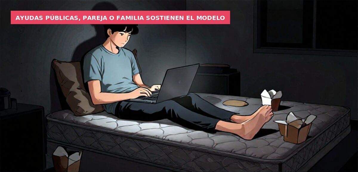Ayudas públicas, pareja o familia sostienen el modelo