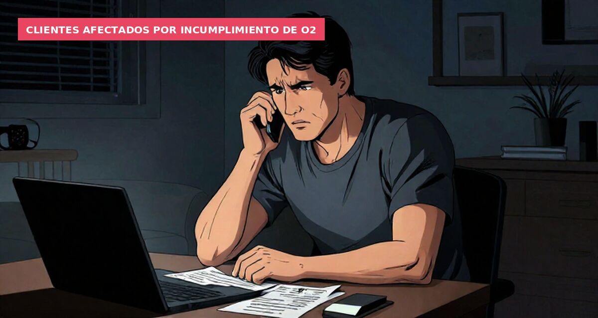 Clientes afectados por incumplimiento de O2