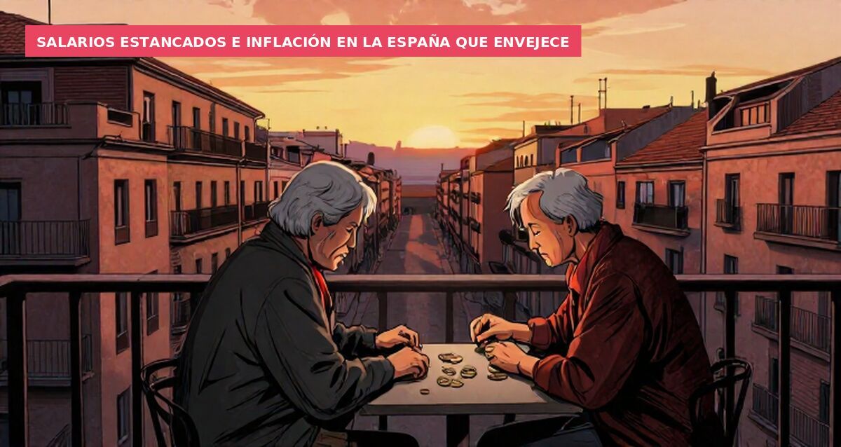 Salarios estancados e inflación en la España que envejece