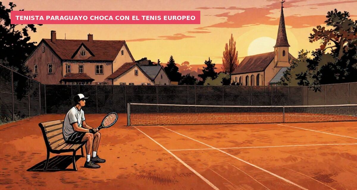 Tenista paraguayo choca con el tenis europeo