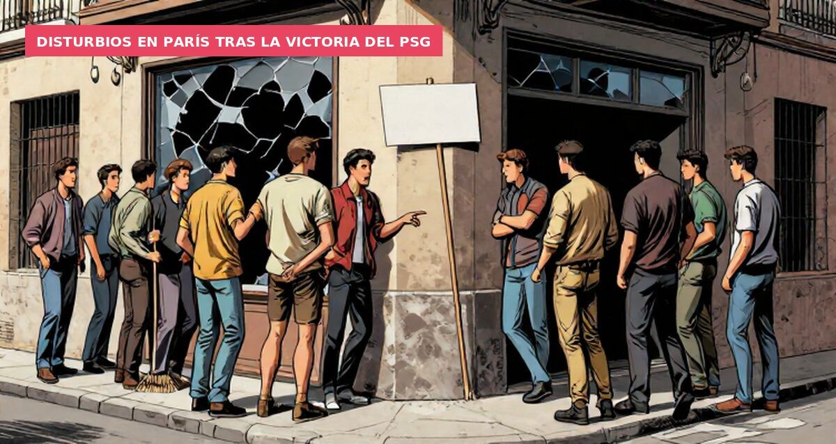 Disturbios en París tras la victoria del PSG