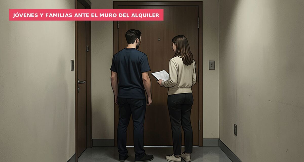 Jóvenes y familias ante el muro del alquiler