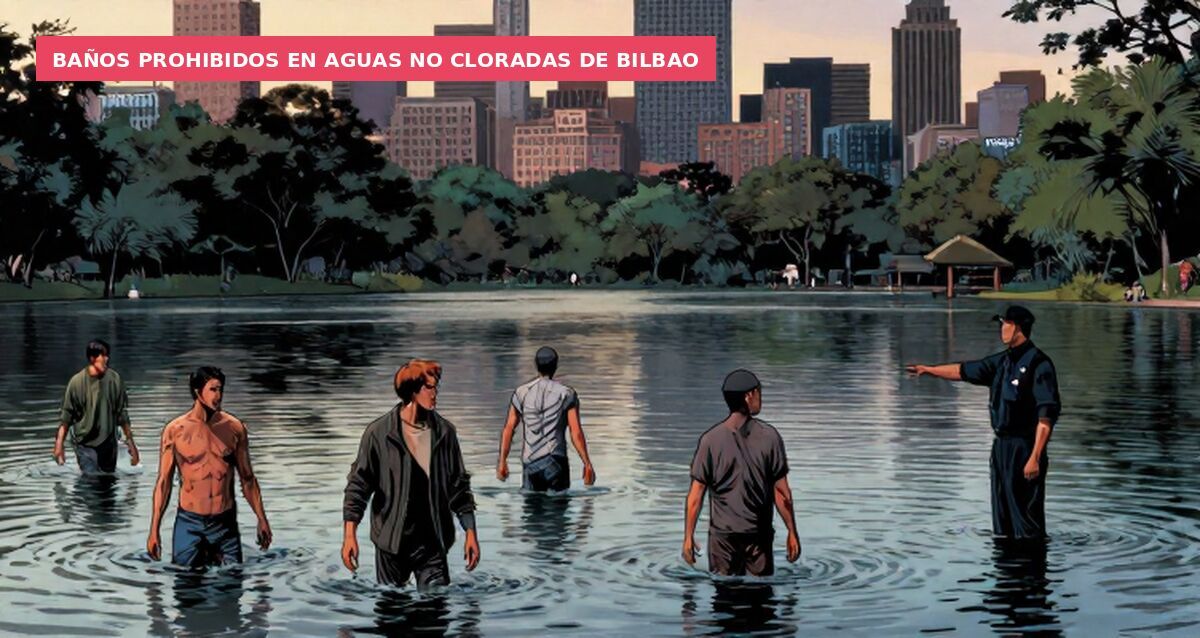 Baños prohibidos en aguas no cloradas de Bilbao