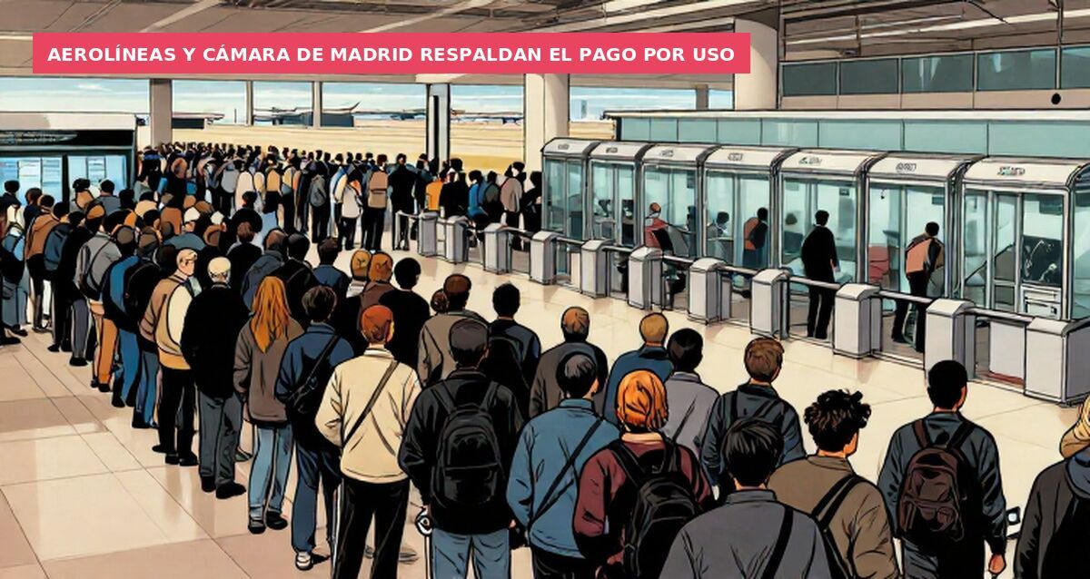 Aerolíneas y Cámara de Madrid respaldan el pago por uso