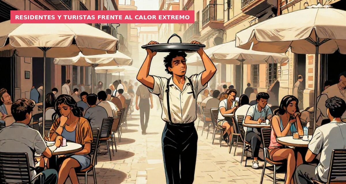 Residentes y turistas frente al calor extremo