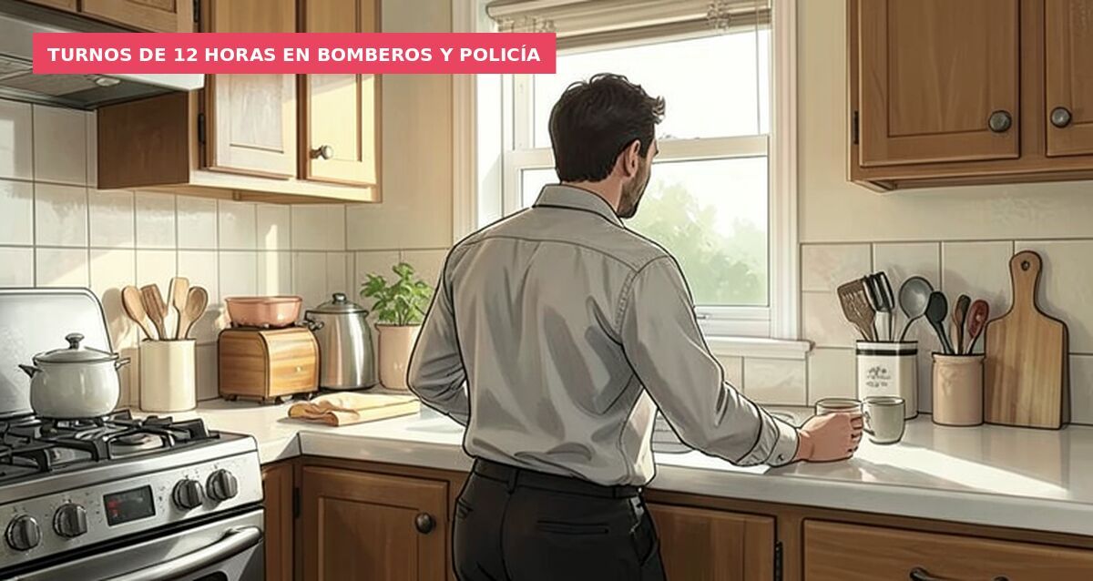 Turnos de 12 horas en bomberos y policía