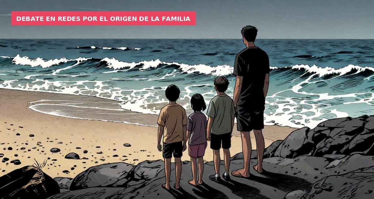Debate en redes por el origen de la familia