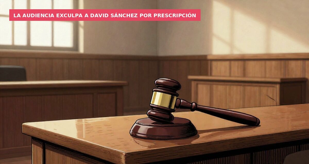 La Audiencia exculpa a David Sánchez por prescripción