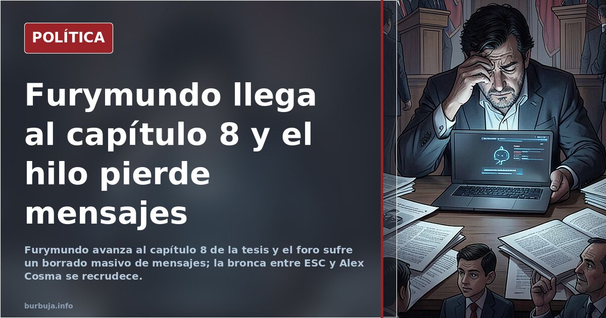 Furymundo llega al capítulo 8 y el hilo pierde mensajes