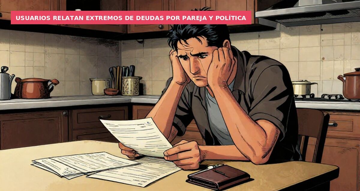 Usuarios relatan extremos de deudas por pareja y política