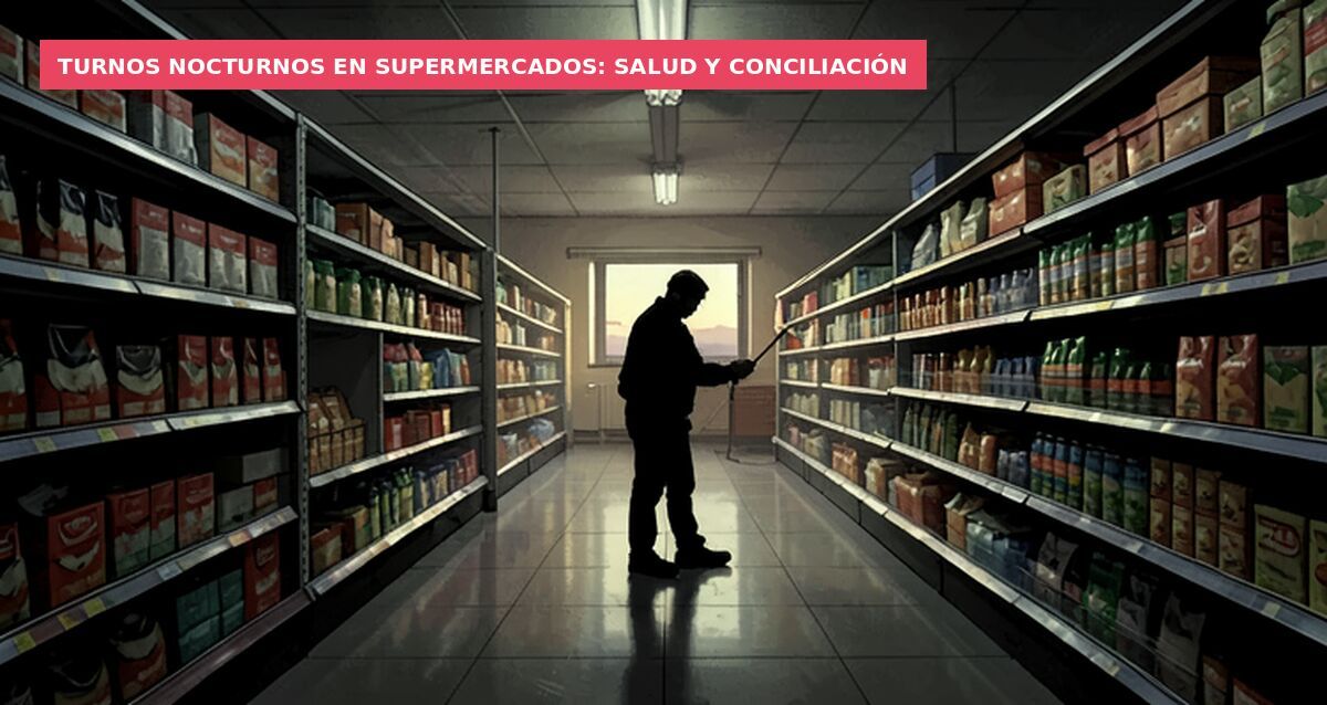 Turnos nocturnos en supermercados: salud y conciliación