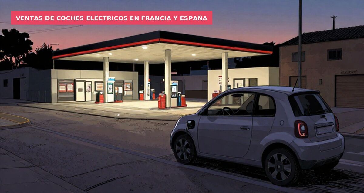 Ventas de coches eléctricos en Francia y España