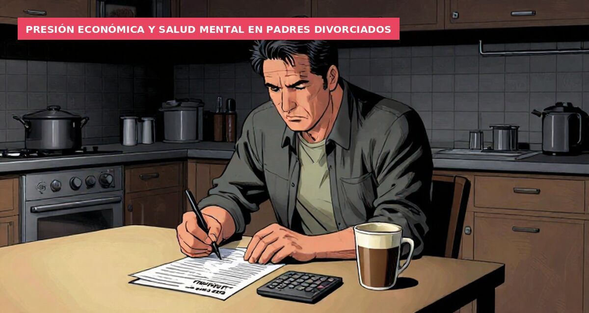 Presión económica y salud mental en padres divorciados