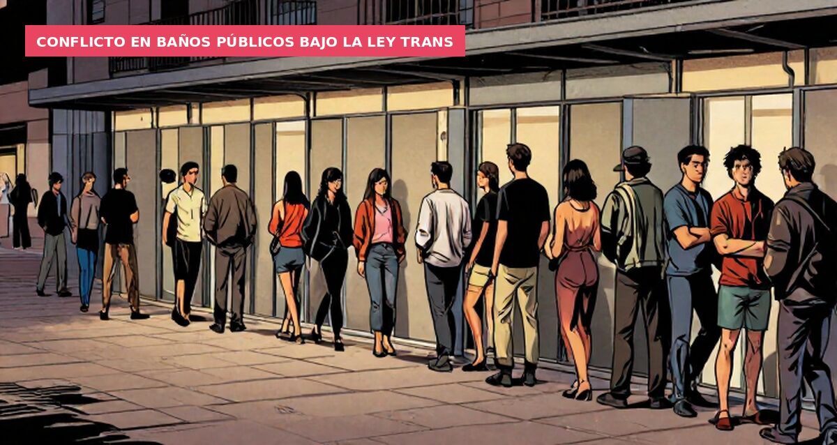 Conflicto en baños públicos bajo la ley trans
