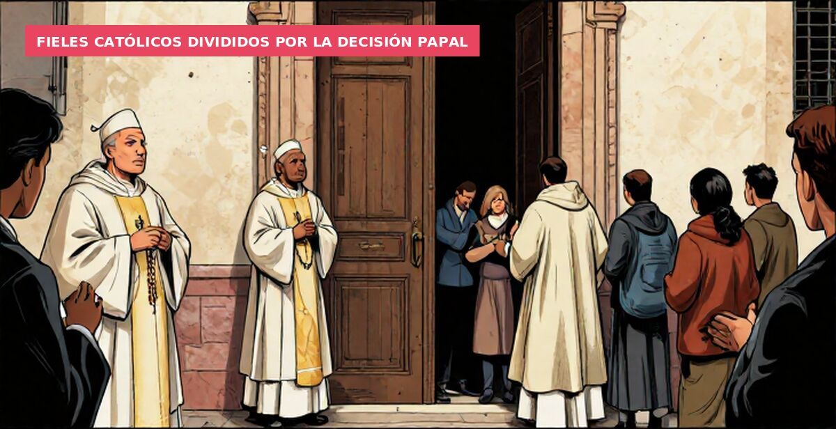 Fieles católicos divididos por la decisión papal