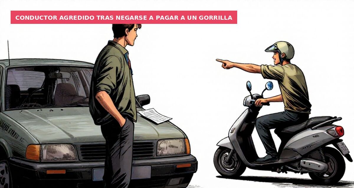 Conductor agredido tras negarse a pagar a un gorrilla