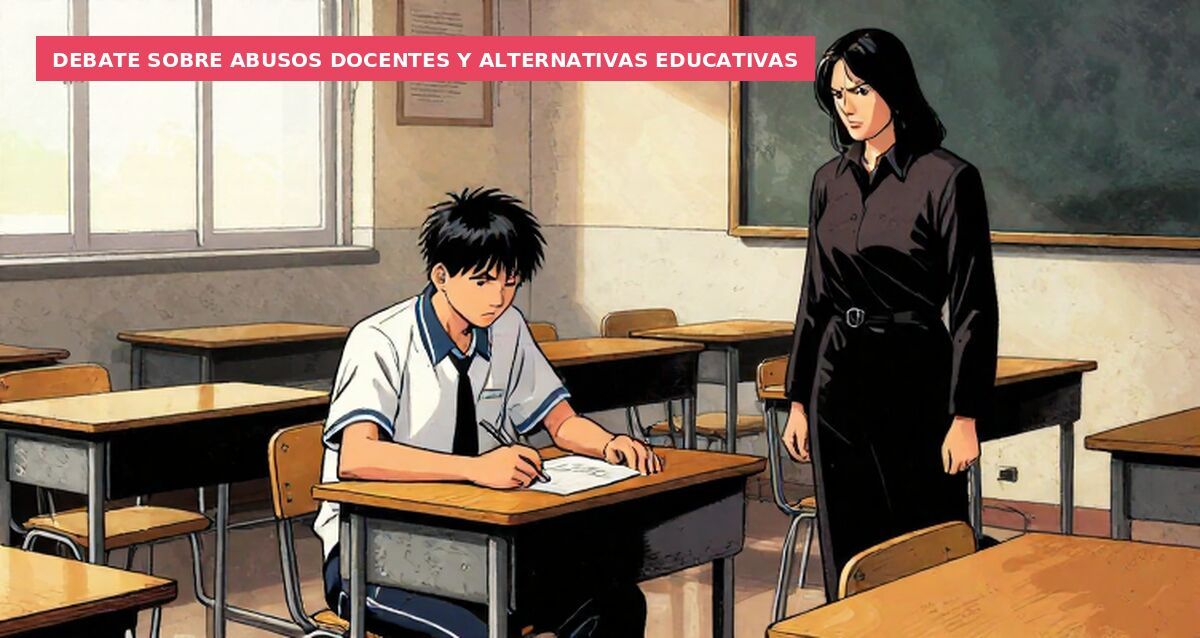 Debate sobre abusos docentes y alternativas educativas