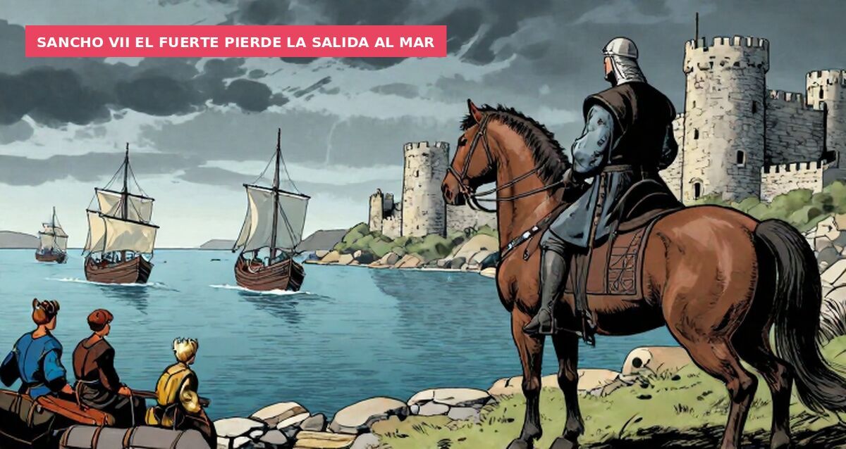 Sancho VII el Fuerte pierde la salida al mar